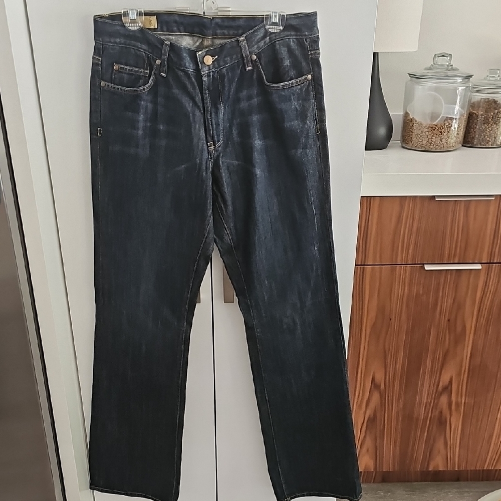 Calvin Klein Dark Wash Straight Jeans Classic Style
